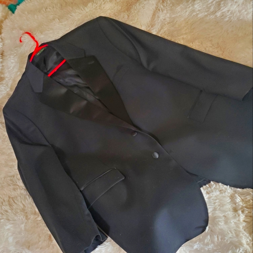 Ralph Lauren black with satin lapel dress jacket